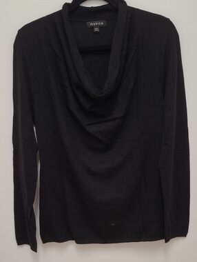 Jessica Black Cowl Neck Long Sleeve Sweater